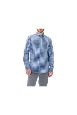 Brax Hemd - Blau - Regular Fit Herren Hemden 753838357